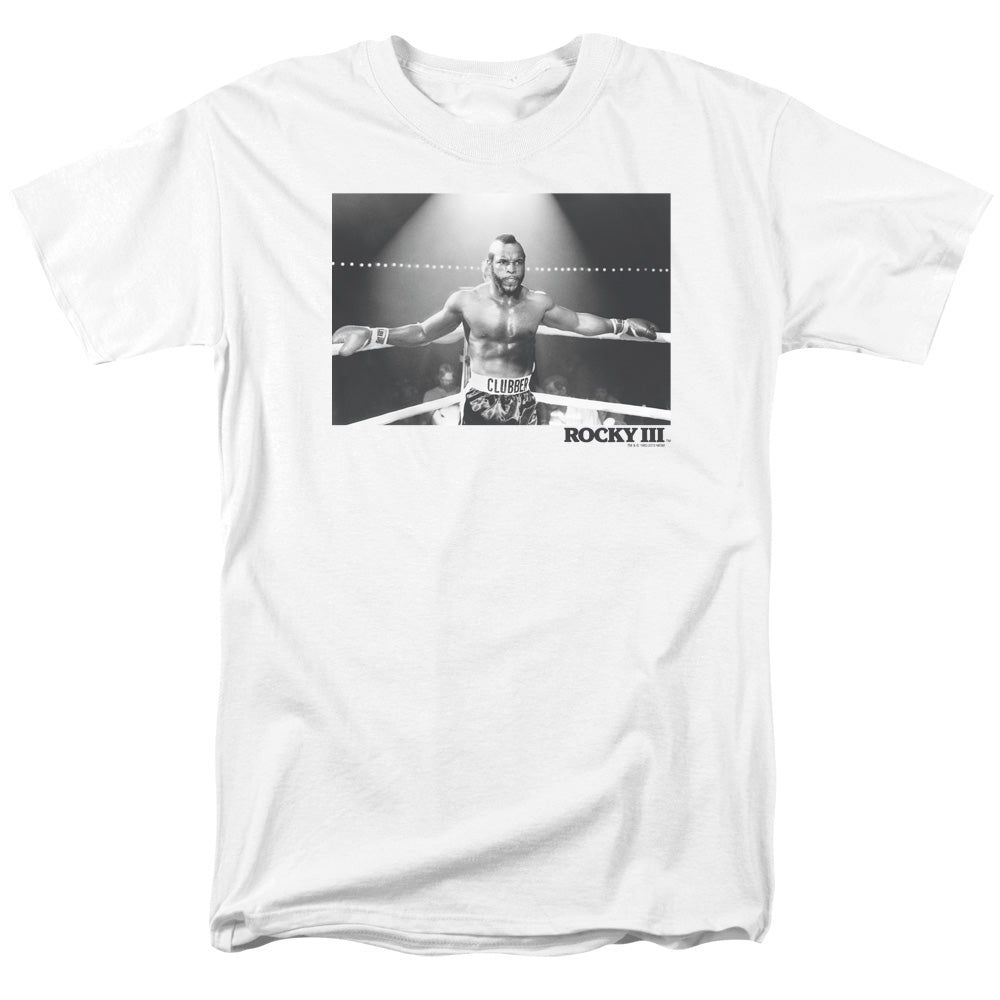 Rocky Iii Clubber Square Mens T Shirt White