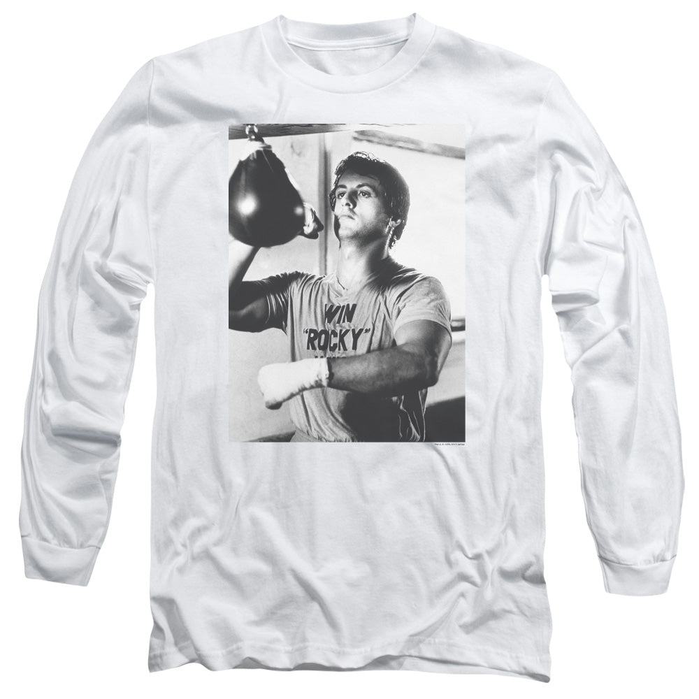 Rocky Square Mens Long Sleeve Shirt White Officially Licensed