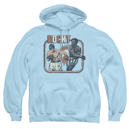 Rocky Big Fight Mens Hoodie Light Blue