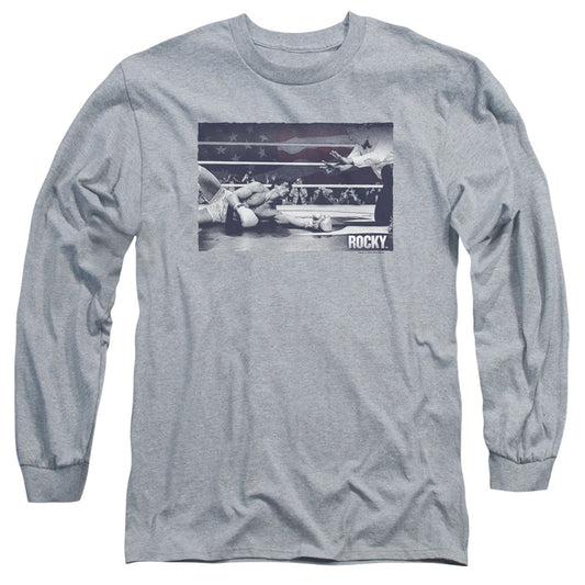 Rocky American Will Mens Long Sleeve Shirt Athletic Heather Officially Licensed