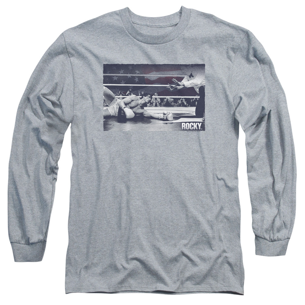 Rocky American Will Mens Long Sleeve Shirt Athletic Heather Officially Licensed