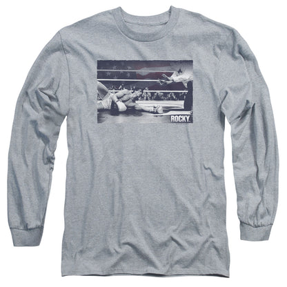 Rocky American Will Mens Long Sleeve Shirt Athletic Heather Officially Licensed