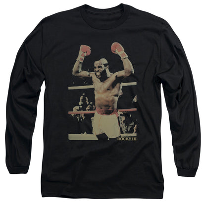 Rocky Iii Clubber Mens Long Sleeve Shirt Black Officially Licensed