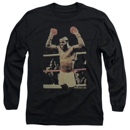 Rocky Iii Clubber Mens Long Sleeve Shirt Black Officially Licensed