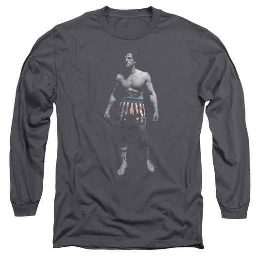Rocky Stand Alone Mens Long Sleeve Shirt Charcoal Officially Licensed