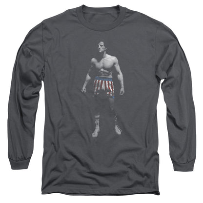 Rocky Stand Alone Mens Long Sleeve Shirt Charcoal Officially Licensed