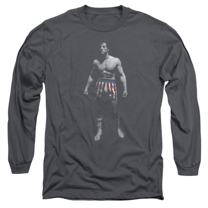 Rocky Stand Alone Mens Long Sleeve Shirt Charcoal Officially Licensed