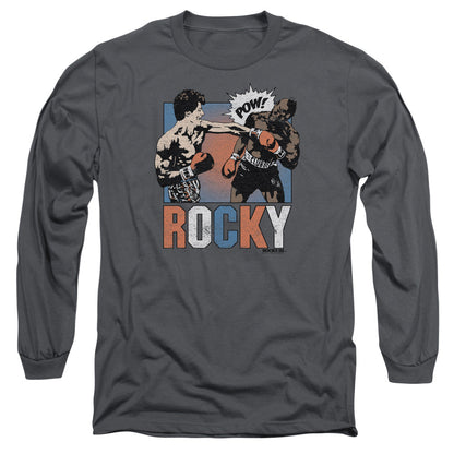 Rocky Rocky Pow Mens Long Sleeve Shirt Charcoal Officially Licensed