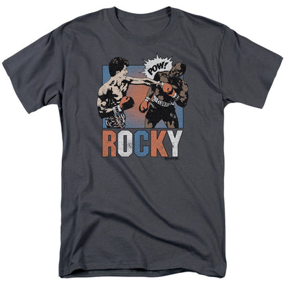 Rocky Rocky Pow Mens T Shirt Charcoal