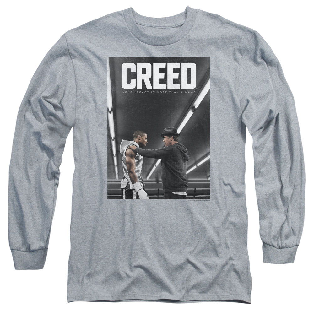 Creed Poster Mens Long Sleeve Shirt Athletic Heather Officially Licensed