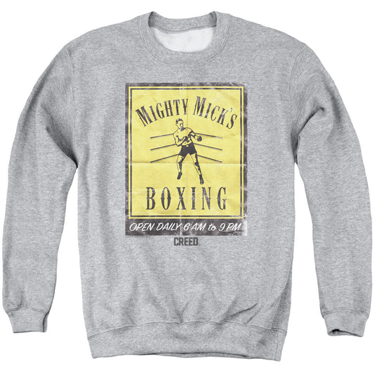 Creed Micks Poster Mens Crewneck Sweatshirt Athletic Heather Officially Licensed