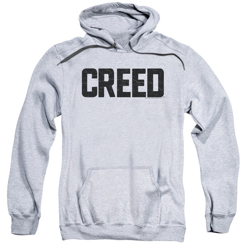 Creed Cracked Logo Mens Hoodie Athletic Heather