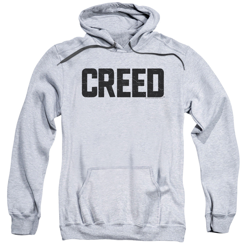 Creed Cracked Logo Mens Hoodie Athletic Heather