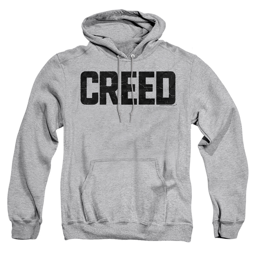 Creed Cracked Logo Mens Hoodie Athletic Heather