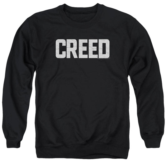 Creed Cracked Logo Mens Crewneck Sweatshirt Black Officially Licensed