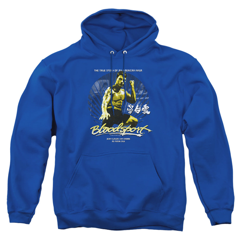 Bloodsport American Ninja Mens Hoodie Royal