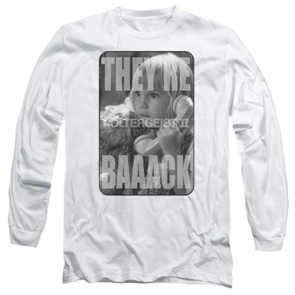 Poltergeist II The Other Side Logo Mens Long Sleeve Shirt White