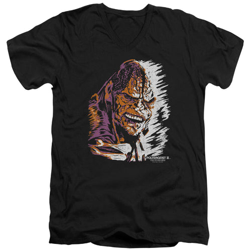Poltergeist II The Other Side Kane Worm Mens Slim Fit V-Neck T Shirt Black