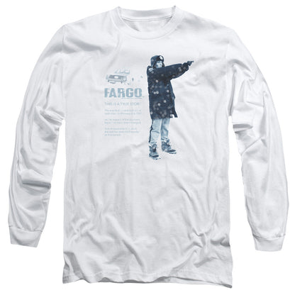 Fargo This Is A True Story Mens Long Sleeve Shirt White Officially Licensed
