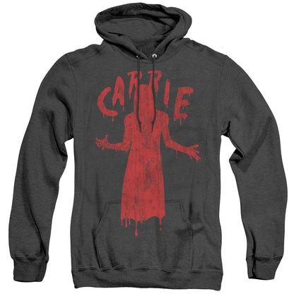 Carrie Silhouette Heather Mens Hoodie Black
