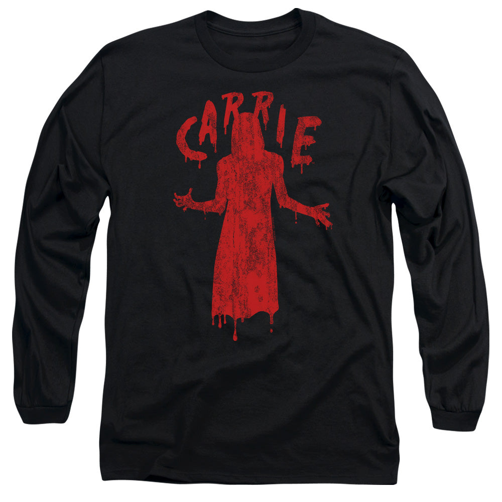 Carrie Silhouette Mens Long Sleeve Shirt Black Officially Licensed