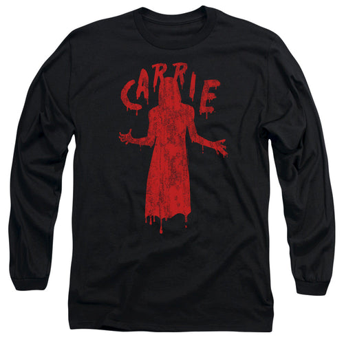 Carrie Silhouette Mens Long Sleeve Shirt Black