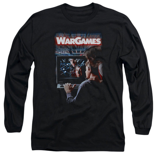 Wargames Poster Mens Long Sleeve Shirt Black