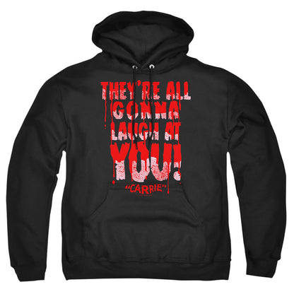 Carrie Laugh At You Mens Hoodie Black