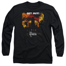 Load image into Gallery viewer, Amityville Horror Get Out Mens Long Sleeve Shirt Black
