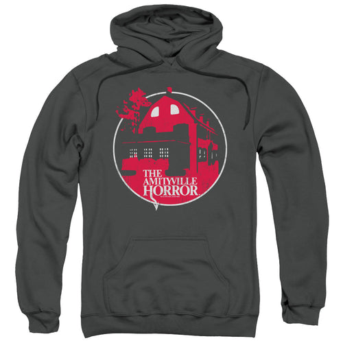 Amityville Horror Red House Mens Hoodie Charcoal