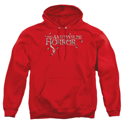 Amityville Horror Flies Mens Hoodie Red