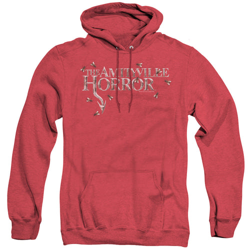 Amityville Horror Flies Heather Mens Hoodie Red
