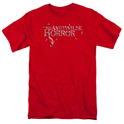 Amityville Horror Flies Mens T Shirt Red