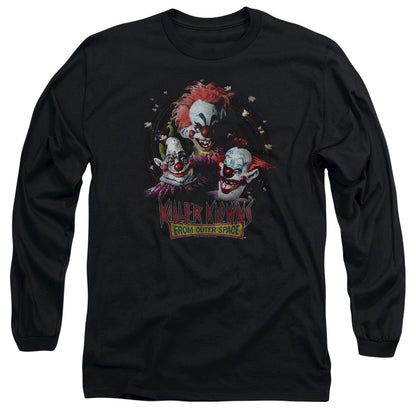 Killer Klowns From Outer Space Killer Klowns Mens Long Sleeve Shirt Black Officially Licensed