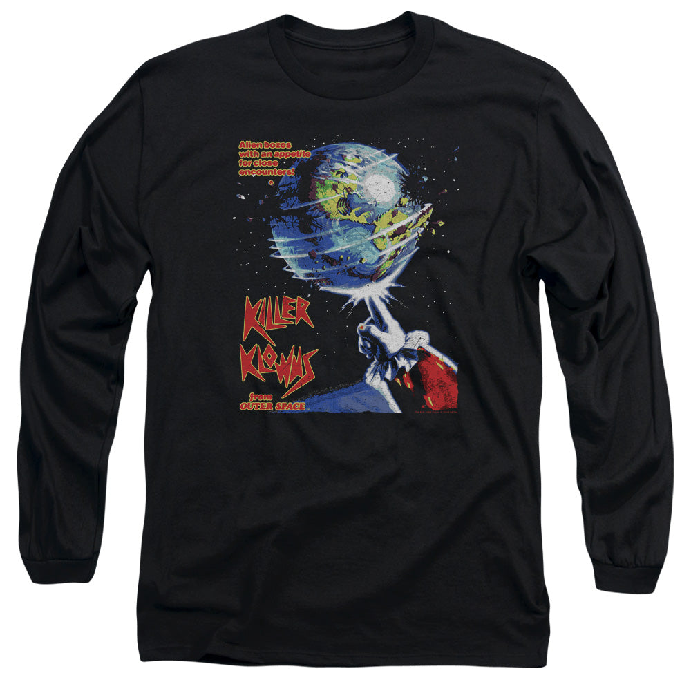 Killer Klowns From Outer Space Invaders Mens Long Sleeve Shirt Black Officially Licensed