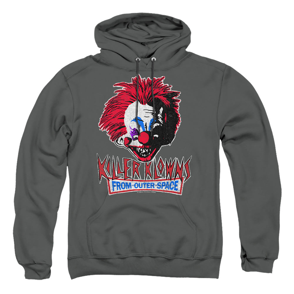 Killer Klowns From Outer Space Rough Clown Mens Hoodie Charcoal