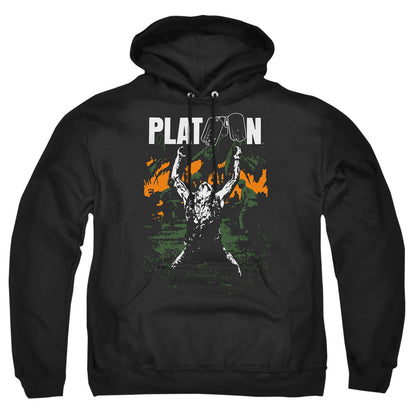 Platoon Graphic Mens Hoodie Black