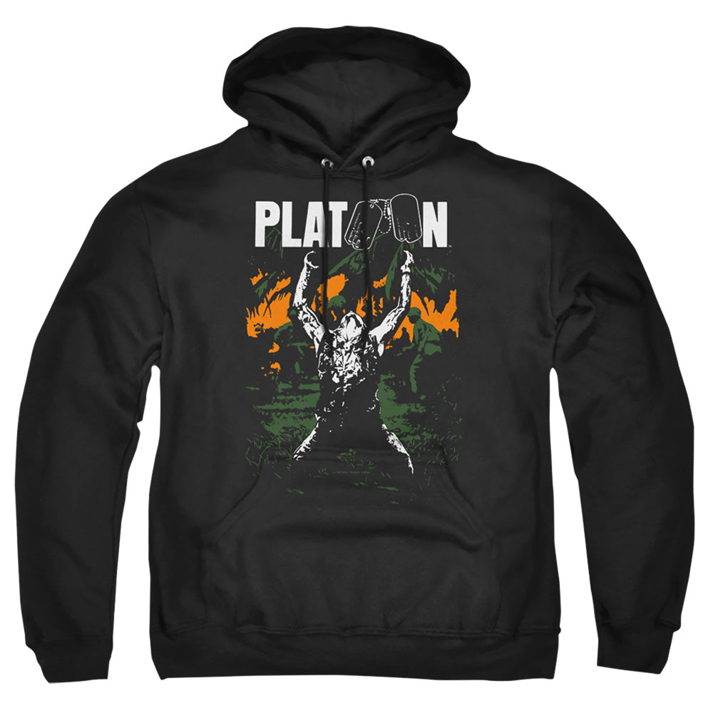 Platoon Graphic Mens Hoodie Black