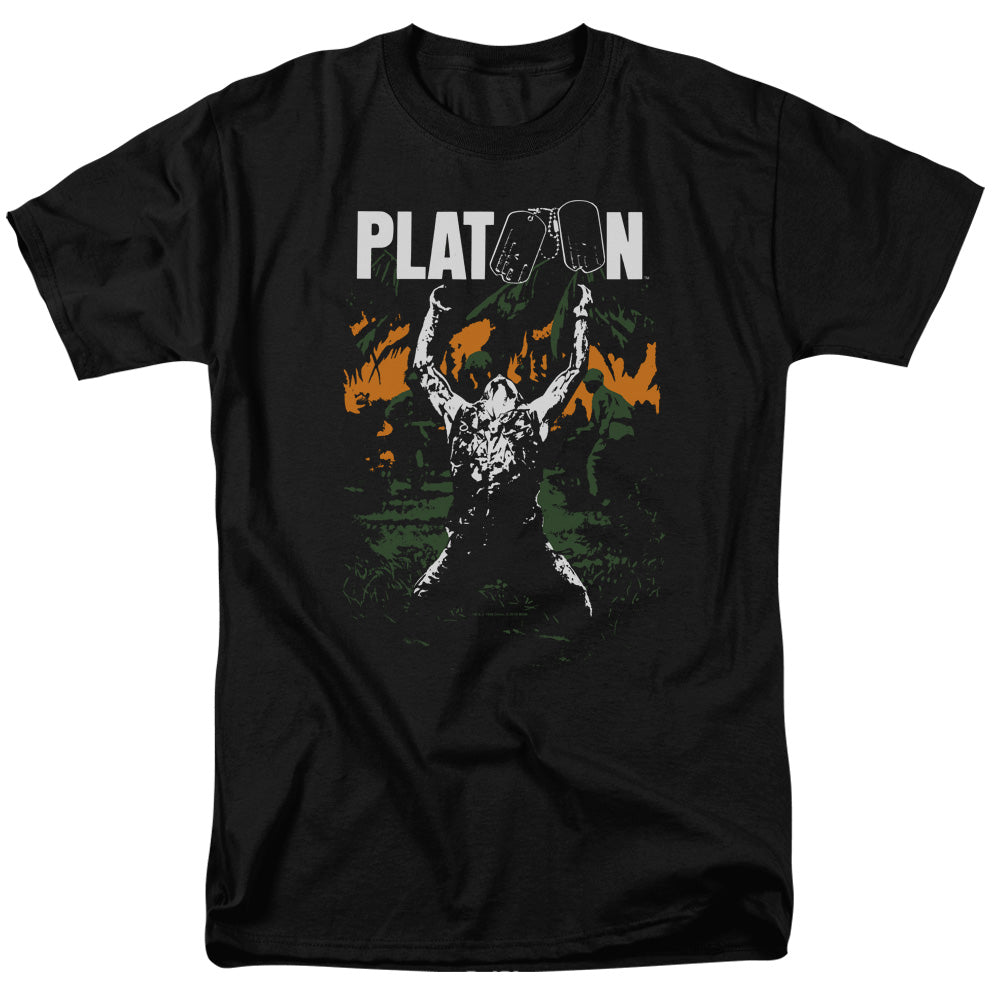 Platoon Graphic Mens T Shirt Black