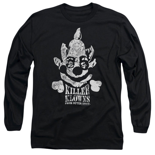 Killer Klowns From Outer Space Kreepy Mens Long Sleeve Shirt Black Officially Licensed