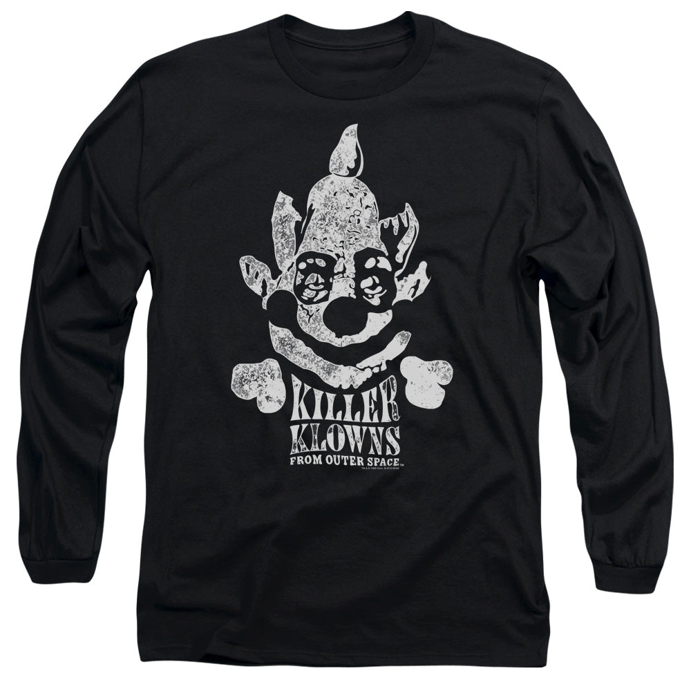 Killer Klowns From Outer Space Kreepy Mens Long Sleeve Shirt Black Officially Licensed