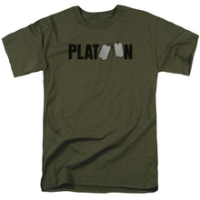 Load image into Gallery viewer, Platoon Logo Mens T Shirt Military Green

