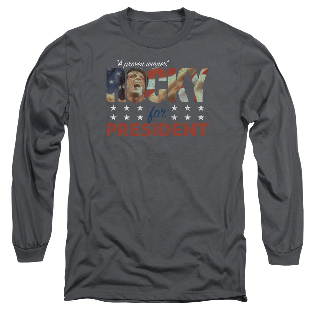 Rocky A Proven Winner Mens Long Sleeve Shirt Charcoal Officially Licensed