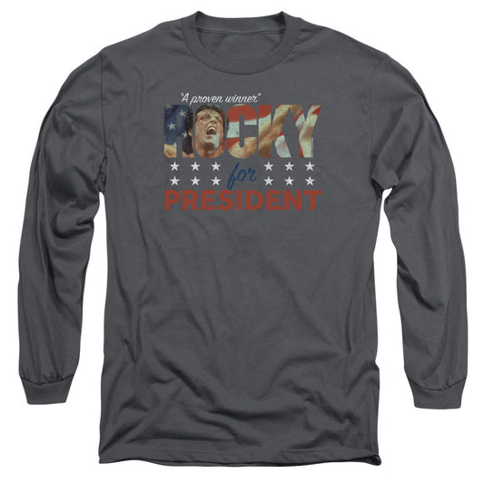 Rocky A Proven Winner Mens Long Sleeve Shirt Charcoal Officially Licensed