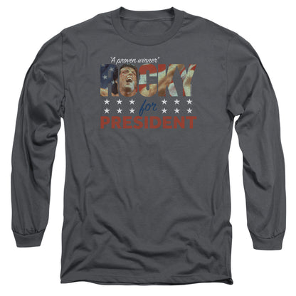 Rocky A Proven Winner Mens Long Sleeve Shirt Charcoal Officially Licensed