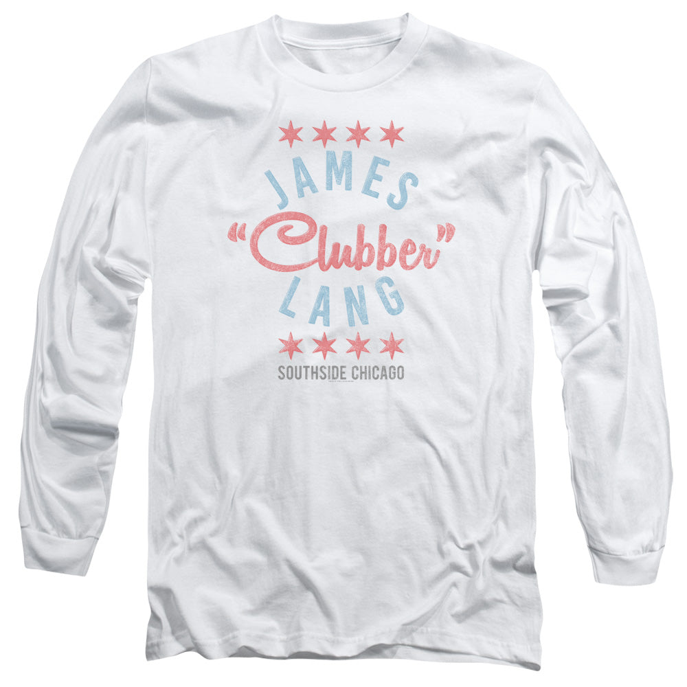 Rocky Iii Clubber Mens Long Sleeve Shirt White Officially Licensed