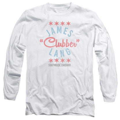 Rocky Iii Clubber Mens Long Sleeve Shirt White Officially Licensed