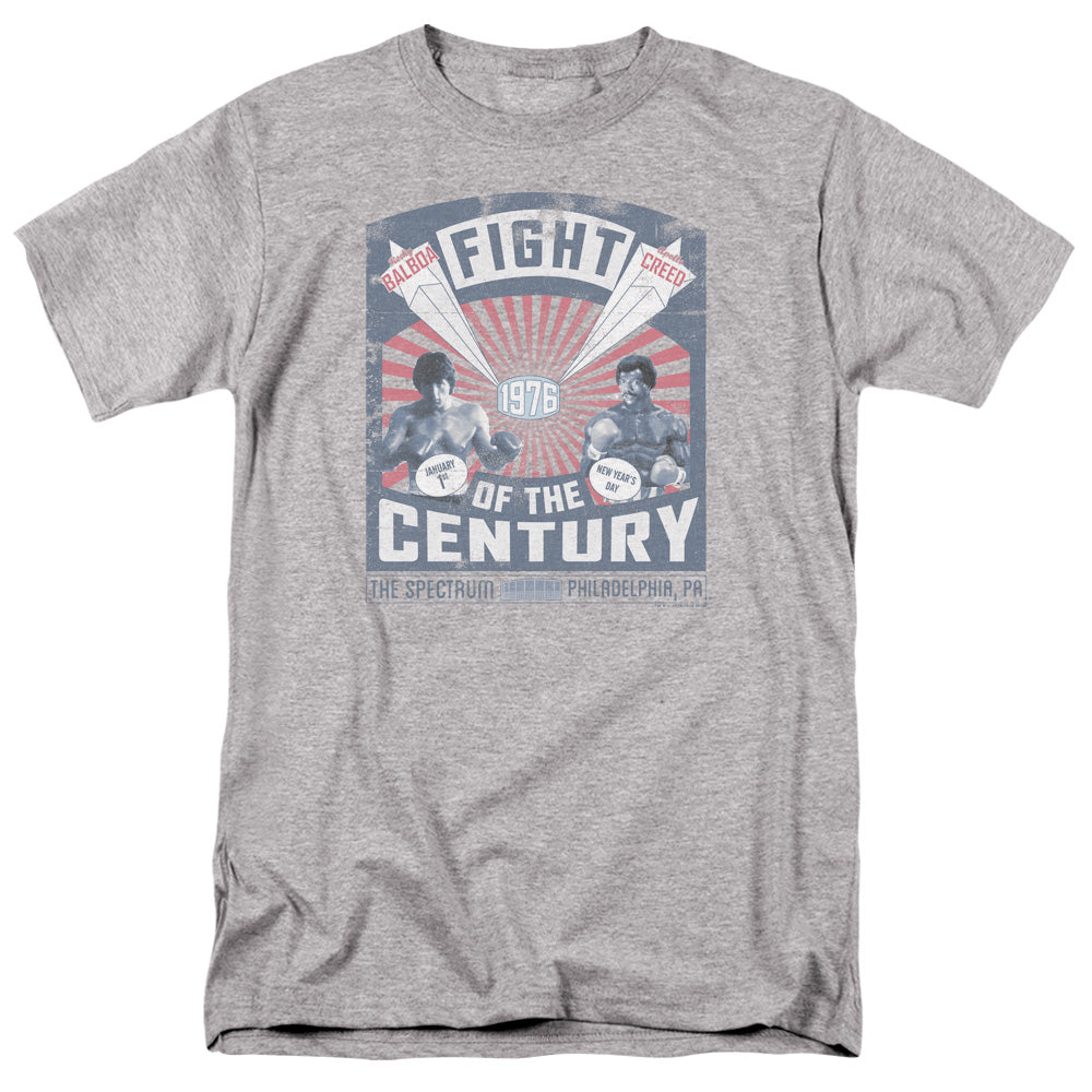 Rocky Balboa Creed Fight Poster Mens T Shirt Athletic Heather