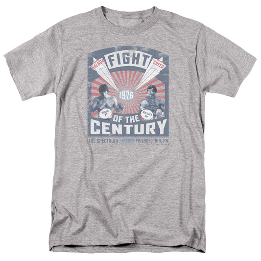 Rocky Balboa Creed Fight Poster Mens T Shirt Athletic Heather