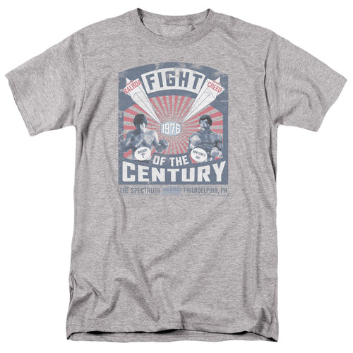 Rocky Balboa Creed Fight Poster Mens T Shirt Athletic Heather